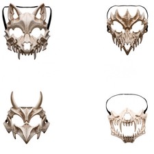 MASCHERA SCHELETRO LUPO CON