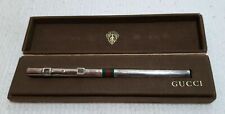 Penna Sfera Vintage GUCCI Argento 925 Massiccio + Box Rara Italy da Revisionare