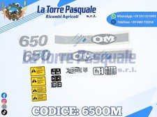 ADESIVI DECALCOMANIA TRATTORE