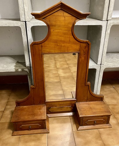 Specchio con cornice - specchio, legno