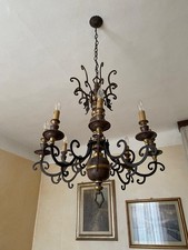 Lampadario classico in ferro