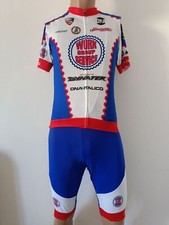  COMPLETO maglia SALOPETTE  ciclismo originale team WORK GROUP SERVICE TG XL