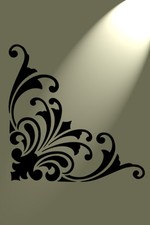 Stencil Fiorish Angolo Shabby