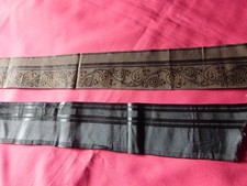 RUBANS ANCIENS ARLESIENNES OU DEUX SEVRES XIXè DEUX COURTES PIECES