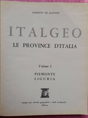 Italgeo province d italia - italgeo., le