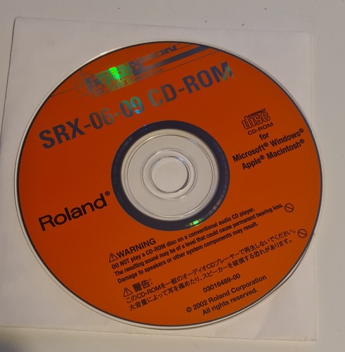 Roland rom for srx 06 - cd,