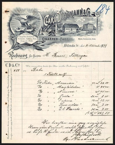 Fattura bünde 1899 - w.,
