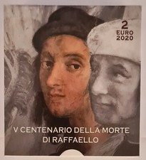 2 EURO VATICANO 2020 - RAFFAELLO - Proof PP BE VATIKAN Fondo specchio