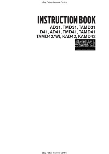 Volvo penta ad31 tmd31 tamd31 - penta,
