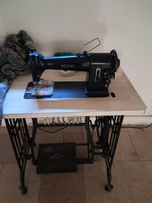 macchina da cucire necchi vintage fine anni 50 a pedale con mobile in ferro con 