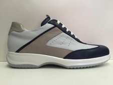 SCARPE CASUAL UOMO UGO ARCI 87608A22GP AVION BIANCO GRIGIO PELLE SHOES PE NUOVO