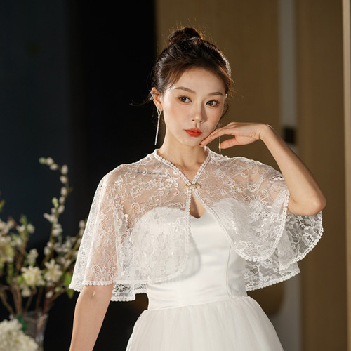 Donna pizzo rete bolero - pizzo,