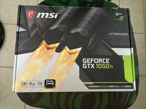Scatola nvidia msi gtx - 1050, ti