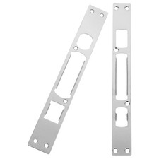 2 Pezzi Piastra per Porta Catenaccio Antifurto Fibbia Chiusura Scorrevole Fienile Serratura