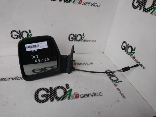Specchietto manuale nero - sx,
