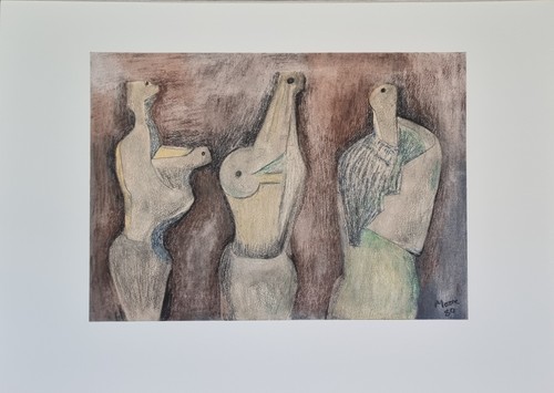 Henry moore three - moore, figures"