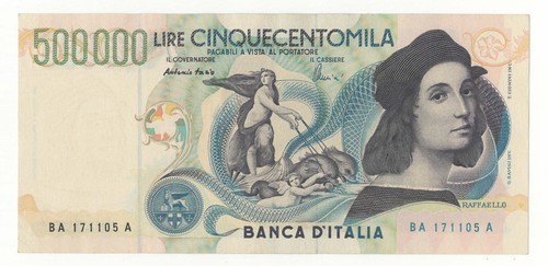 500000 lire raffaello - lire,