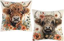 2 Pezzi Cuscino Mucca Delle