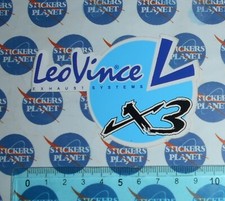ADESIVO VINTAGE AUTOCOLLANT AUTO MOTO TUNING OLD SCHOOL LEOVINCE X3 MARMITTE
