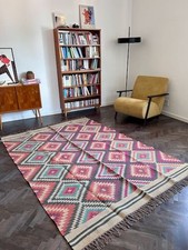 Acapulco tappeto intrecciato in stile kilim multicolore in lana e juta 160 x 230