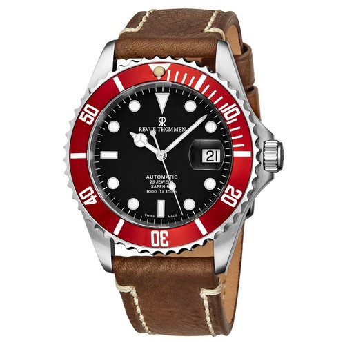 Revue thommen diver auto black - thommen,