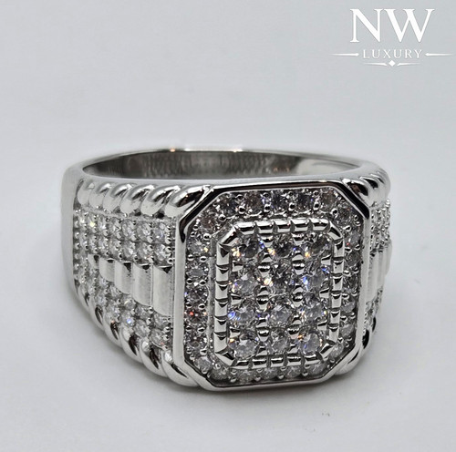 Anello moissanite 3ctw - anello,