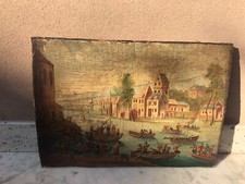 antico dipinto su tavola - dipinto antico fiammingo