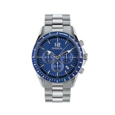 Orologio Uomo BREIL TYLER TW2058 Chrono Bracciale Acciaio Blu