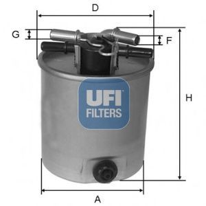 Filtro carburante ufi - filtro,