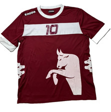 Maglia Calcio KAPPA TORINO #10 COFANO Uomo Large Marrone Bianco - Raro Kit Vi...