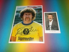 Paul Breitner Eintracht Braunschweig firmato autografo 20x28 foto + cartolina