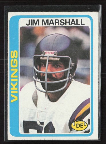 1978 topps jim marshall 343 - topps,