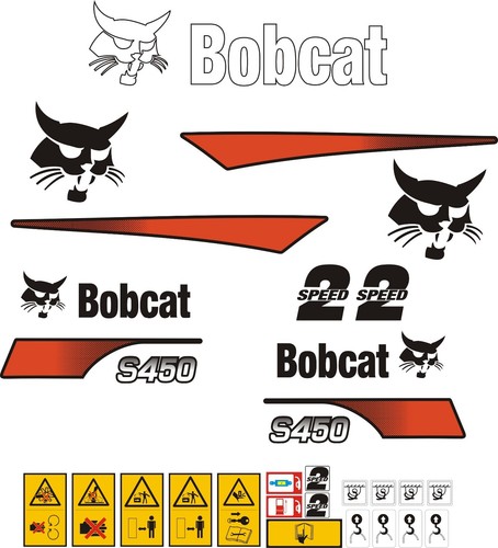 Set decalcomanie skid - , loader