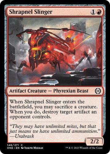 Shrapnel slinger phyrexia - slinger,