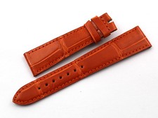 Cinturino Vero Coccodrillo Arancione Lucido 20/16mmAccessori Orologi Top Quality