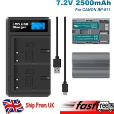 2x Batteria BP-511 + LCD