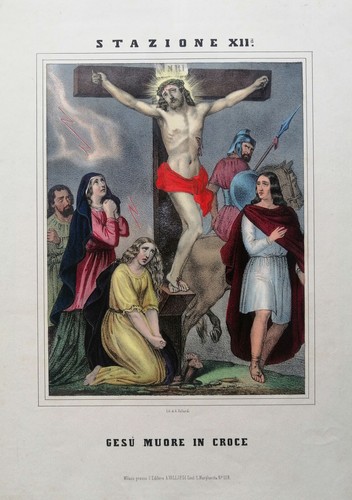 Via crucis stazione xii - via,