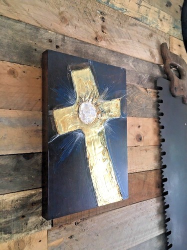 Thick wooden painted panel - wooden,