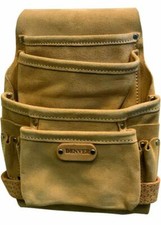 BORSA CARPENTIERE PORTATTREZZI PORTAUTENSILI EDILIZIA IN VERA PELLE CUOIO DENVER