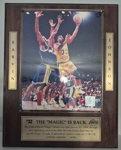 996 magic johnson - #d/996, autografo