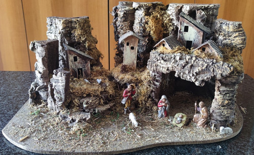 Casetta presepe con alcune - presepe,