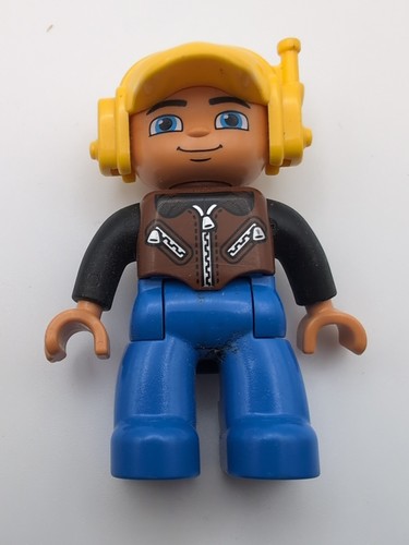 Lego duplo pilota aereo casco - lego,
