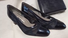 Scarpe Melluso blu eleganti n.36.5 + borsetta