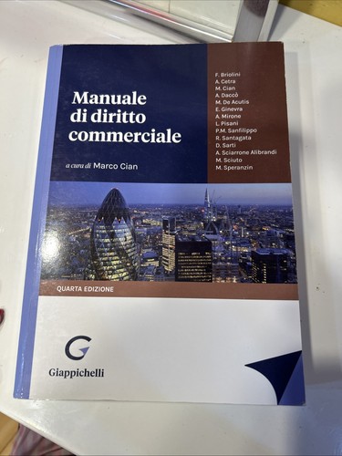 Manuale diritto commerciale - manuale,