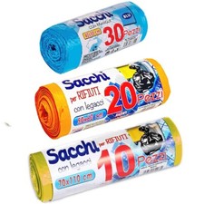 BUSTE SACCHI SACCHETTI RIFIUTI SPAZZATURA RACCOLTA DIFFERENZIATA 50x60 70x110 cm