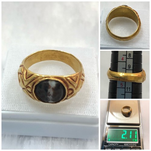 Antico anello romano - g),