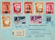 ITALIA SAN MARINO BUSTA 1943 BOLLI MILITARI TEDESCHI ITALY COVER STAMPS BRIEF