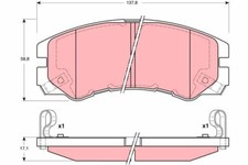 TRW GDB3162 Brake Pad Set