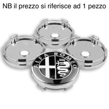 tappi coprimozzo copri mozzo foro 60 mm per cerchi lega alfa romeo mito 147 159