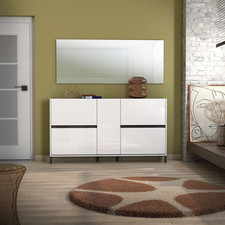 Scarpiera bassa con 4 ribalte